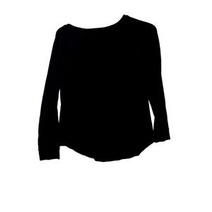 Women's Live‎ Claiborne Weekender Pullover Black Sweatshirt Size Medium
